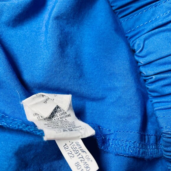 Aerie Womens Blue Drawstring Waist Flat Front Straight Leg Cargo Pants Size M - Picture 8 of 11